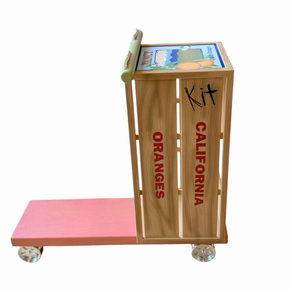 American Girl Kit Kittredge Homemade Scooter Orange Crate Retired Historical Toy